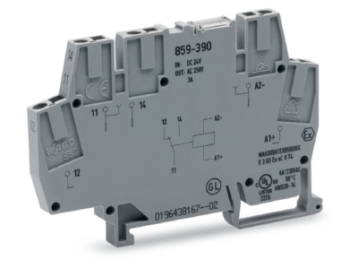 Product image WAGO 859 390 Switching relay DC 24V 3A

