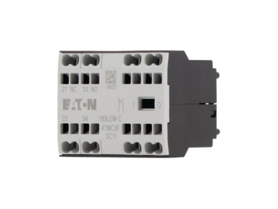 Product image Eaton 11DILEM C Auxiliary contact block 1 NO 1 NC
