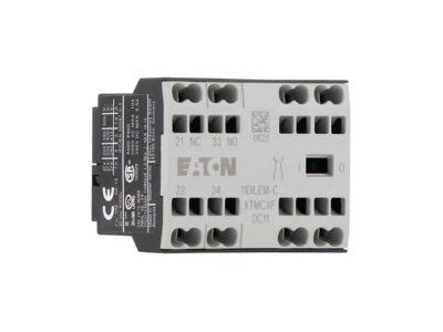 View right 1 Eaton 11DILEM C Auxiliary contact block 1 NO 1 NC
