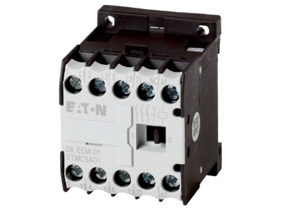 Produktbild 1 Eaton DILEEM 01 24V50 60HZ Leistungsschuetz AC 3 400V 3kW 3p