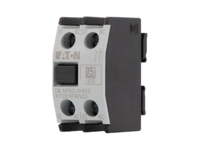 Product image 1 Eaton DILM150 XHI20 Auxiliary contact block 2 NO 0 NC
