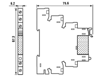 Mazeichnung Finder 38 51 0 024 5060 Koppel Relais 24V AC DC Kontakte hartvergold