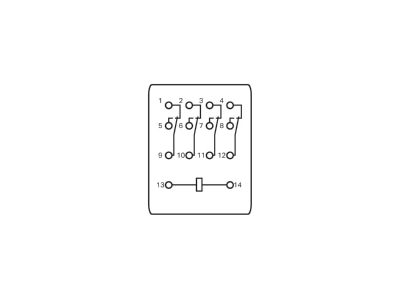 Schaltbild WAGO 858 151 Relais 230VAC 4XUM 5A