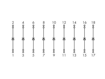 Circuit diagram WAGO 289 105 Diode module