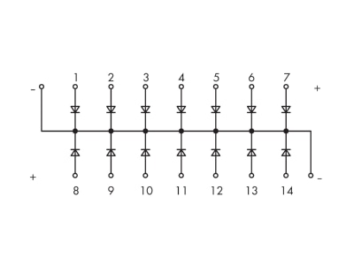 Circuit diagram WAGO 289 111 Diode module