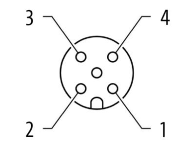 Circuit diagram Murrelektronik 7000 12981 0000000 Circular connector for field assembly
