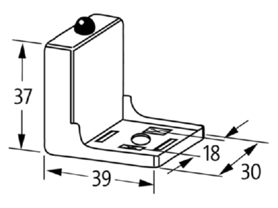 Dimensional drawing Murrelektronik 3124048 Surge protector 24VAC 24VDC