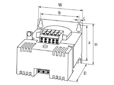 Dimensional drawing Murrelektronik 85352 DC power supply 230   400V 24V 240W