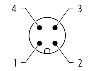 Circuit diagram Murrelektronik 7000 12701 0000000 Circular connector for field assembly
