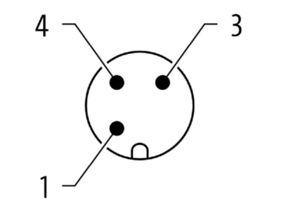 Circuit diagram Murrelektronik 7000 12461 0000000 Circular connector for field assembly
