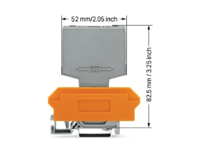 Mazeichnung WAGO 286 320 004 000 Relaisstecker mit 1 Ar DC 24 V