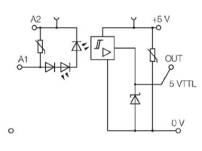 Circuit diagram Weidmueller MOS 12 28VDC 5VTTL Optocoupler 0 05A