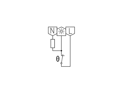 Wiring plan Alre it FTR 101 000 00 Room thermostat
