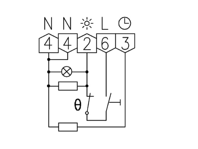 Connection diagram Alre it RTBSB 201 062 Room thermostat
