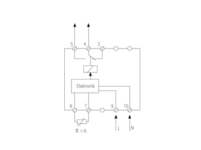 Wiring plan Alre it WFRRN 210 018 Duct hygrostat

