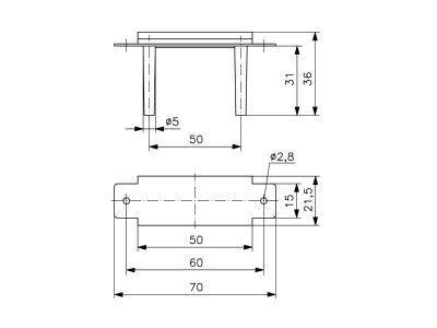Dimensional drawing Alre it TPS 2 Temperature probe