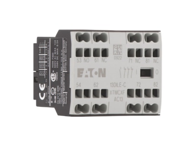 View right 1 Eaton 13DILE C Auxiliary contact block 1 NO 3 NC
