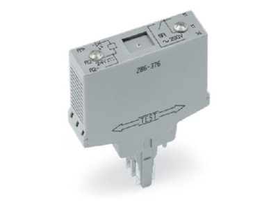 Produktbild WAGO 286 376 Relaisbaustein 1S 250VAC DC grau