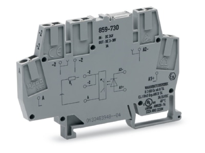 Produktbild WAGO 859 730 Optokoppler Klemme 24 3 30VDC 3A