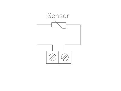 Wiring plan Alre it ALF 51 Temperature probe
