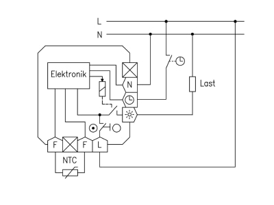 Connection diagram Alre it FETR 101 715 00 Room thermostat FETR 101 71500
