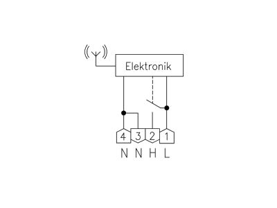 Connection diagram Alre it HTFRB 010 101 Room thermostat
