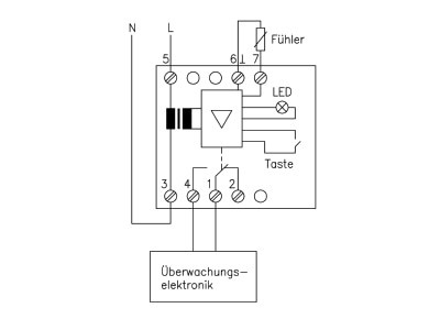 Anschlussbild Alre it ITR 79 503 Hutschienenregler elektron Frost0 11Gr