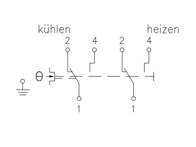 Anschlussbild Alre it JTF 22 Frostschutzthermostat 2stufig 6m Kapillar