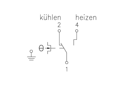 Anschlussbild Alre it JTF 5 Frostschutzthermostat 1stufig  3m Kapillar