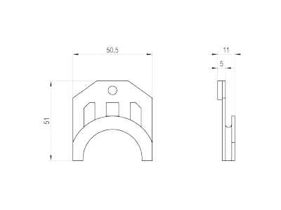 Dimensional drawing Alre it JZ 05 6K  VE6  Accessories for room thermostat clock JZ 05 6K  quantity  6 