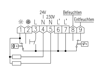 Wiring plan Alre it RKDSB 171 000 Temperature probe
