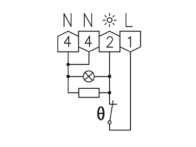Anschlussbild Alre it RTBSB 001 096 Raumtemperaturregler AP 5 30Gr Oe 3000W La hz