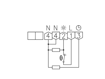 Anschlussbild Alre it RTBSB 001 202 Raumtemperaturregler AP 5 30Gr Oeffner NA 1A