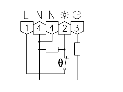 Connection diagram Alre it RTBSB 201 002 Room thermostat
