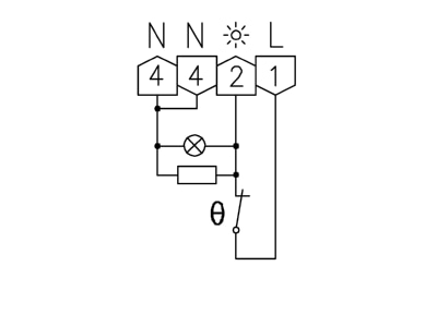 Connection diagram Alre it RTBSB 201 034 Room thermostat
