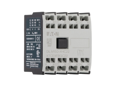 Product image 1 Eaton DILM150 XHIC22 Auxiliary contact block 2 NO 2 NC
