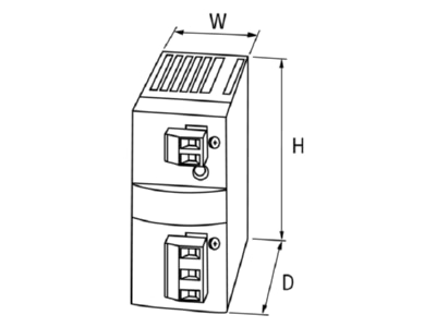 Dimensional drawing Murrelektronik 85162 DC power supply 90   265V 22 5   28V