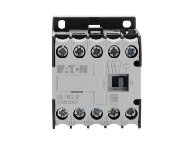 Front view 1 Eaton DILEM12 01  127095 Magnet contactor 9A 24VAC 0VDC DILEM12 01 127095
