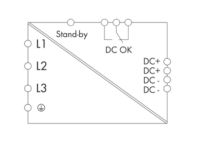 Schaltbild WAGO 787 842 Stromversorgung 24V 20A 3 Ph 