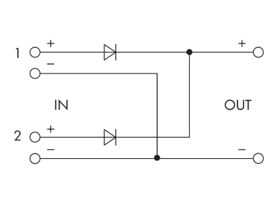 Schaltbild WAGO 787 885 Redundanzmodul 2x20A 24V