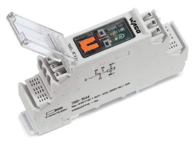 Produktbild WAGO 789 1544 Relais Baustein 230VAC 12A 1U Hand
