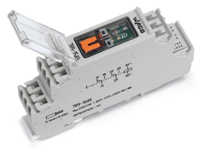 Produktbild WAGO 789 1549 Relais Baustein 230VAC 8A 2U Hand