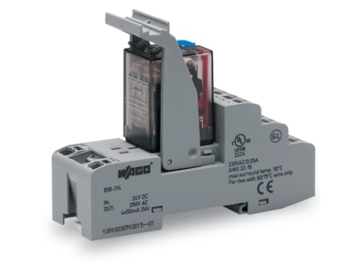 Produktbild WAGO 858 314 Relais Baustein 24VDC 4XUM AU