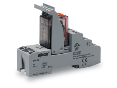 Product image WAGO 858 508 Switching relay AC 230V 5A
