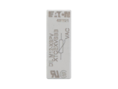 Front view 2 Eaton DILM12 XSPV130 Varistor  voltage sensitive resistor 
