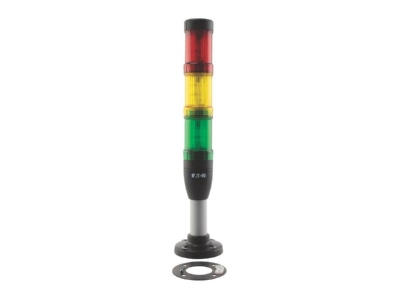 Vorderseite 2 Eaton SL4 100 L RYG 24LED Basismodul Signalsaeule rot  gelb  gruen