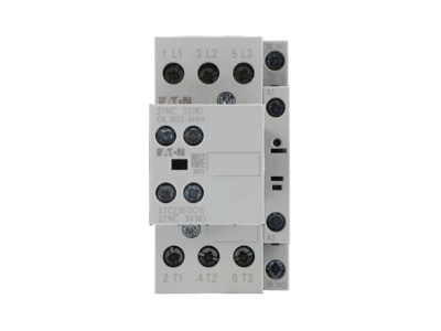 Front view 2 Eaton DILM32 21 RDC24  Magnet contactor 32A 0VAC 24   27VDC
