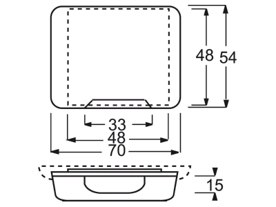 Dimensional drawing Busch Jaeger 1746 21 101 Control element
