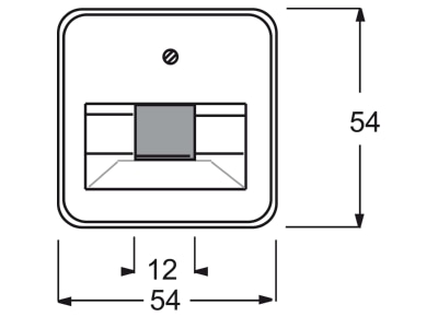 Dimensional drawing Busch Jaeger 1803 212 Control element UAE IAE  ISDN 