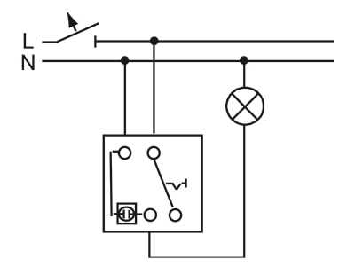 Connection diagram 3 Busch Jaeger 2000 6 USK 3 way switch  alternating switch 
